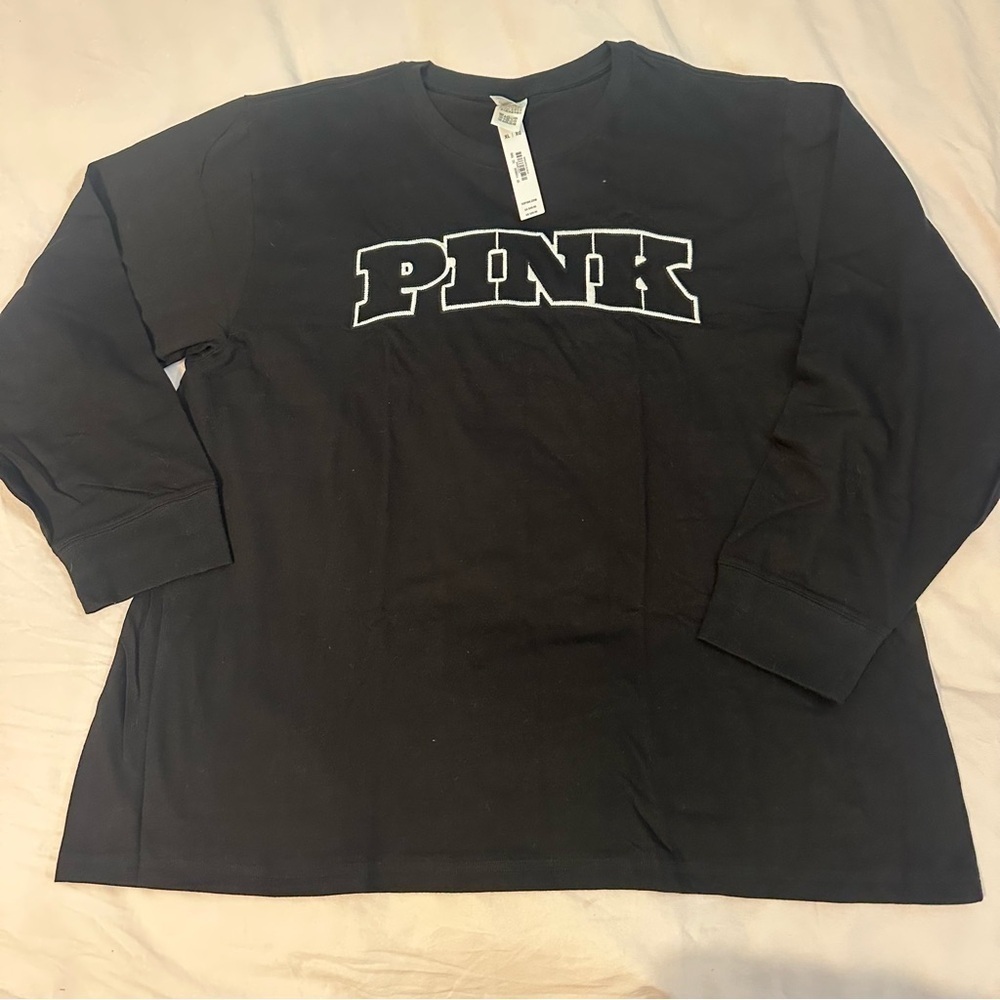 PINK Victoria's Secret Campus Cotton Long Sleeve Tee